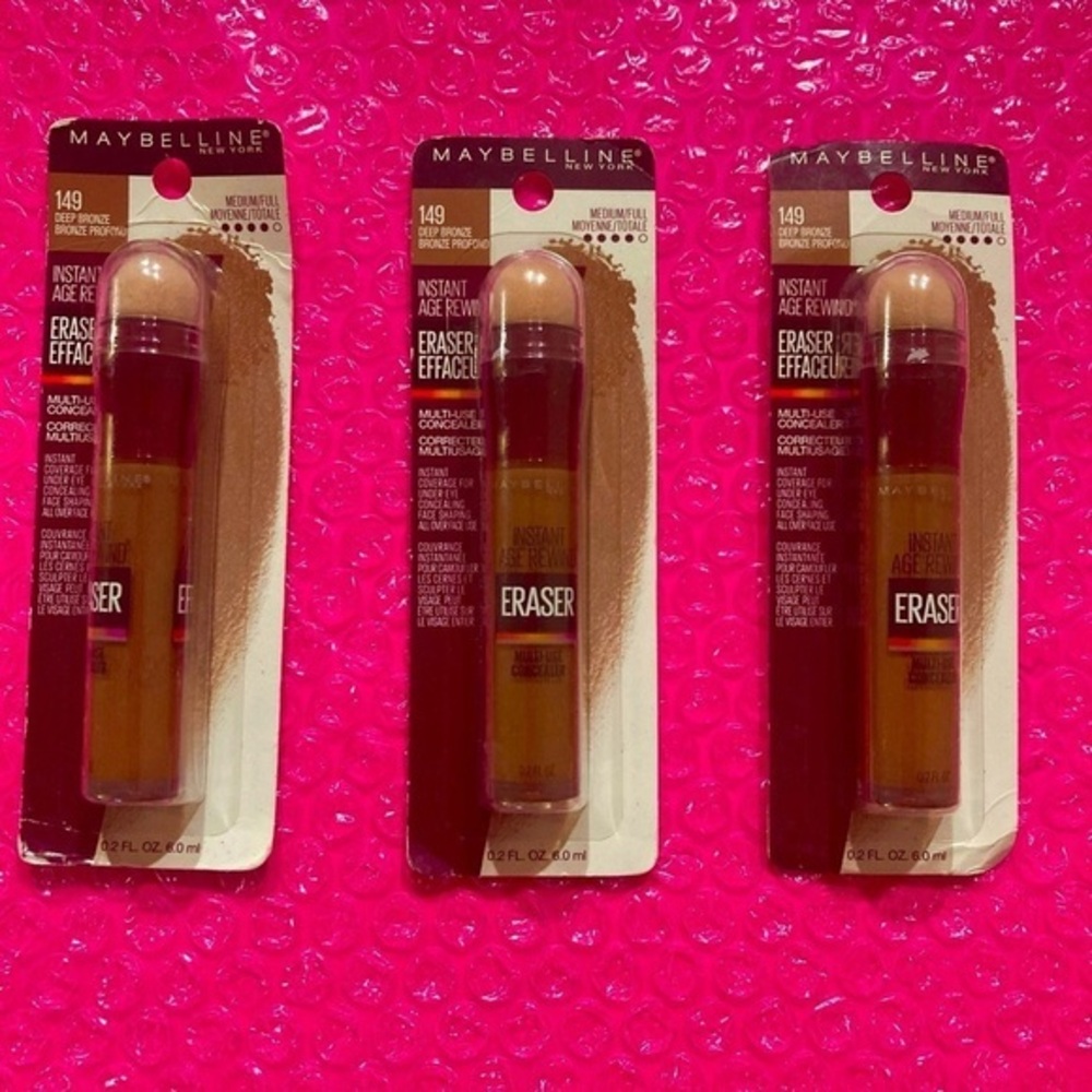 👑 3x Maybelline ERASER INSTANT AGE REWIND Multi-use CONCEALER; DE…